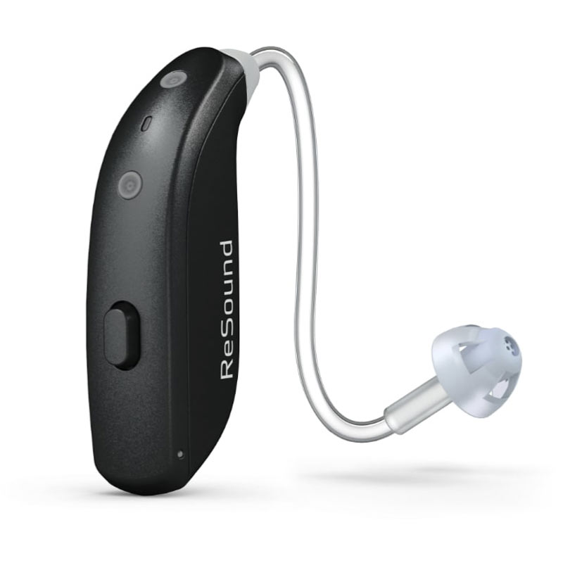 Hörapparaten Resound Nexia i svart färg.